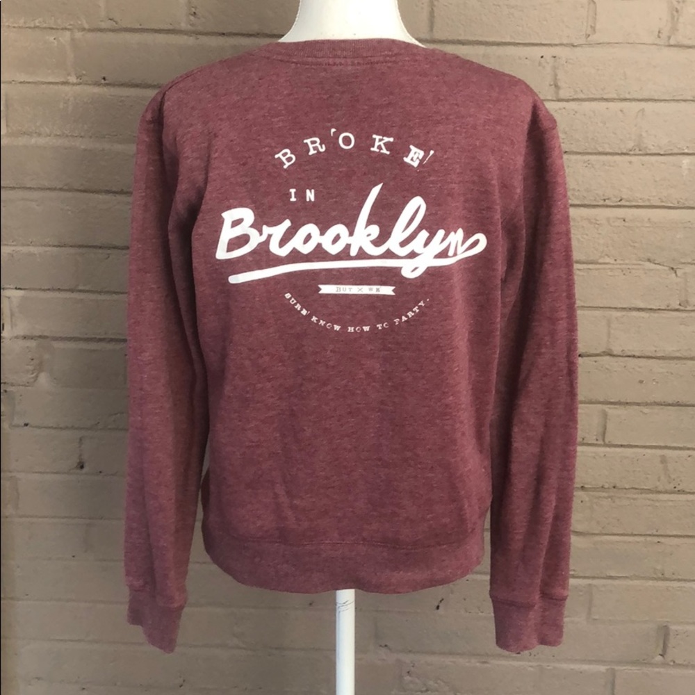 Cotton On Broke in Brooklyn Sweatshirt XS